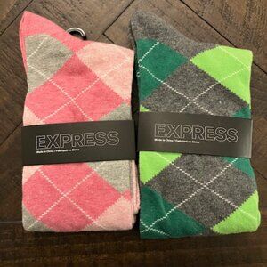 Men Express Argyle Socks - Wicked color